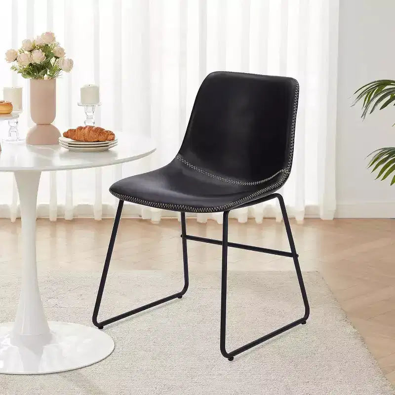 Pexfix Lot de 4 chaises de salle à manger en similicuir imperméable
