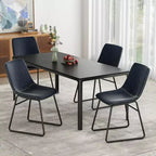 Pexfix Lot de 4 chaises de salle à manger en similicuir imperméable