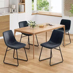 Pexfix Lot de 4 chaises de salle à manger en similicuir imperméable