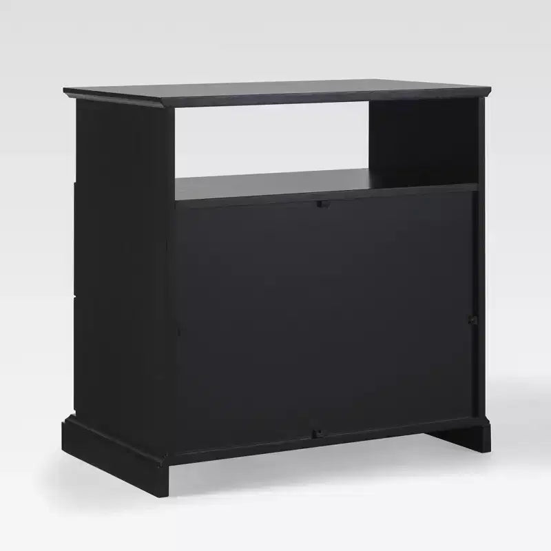Table de chevet de style ferme moderne avec étagère ouverte pour la chambre à coucher