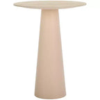 Nurem Short Ceramic Side Table - ACC2901A - Beige Ceramic/Beige - Safavieh