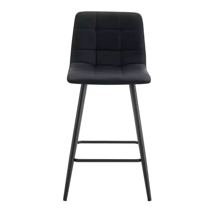 ModernLuxe Lot de 2 tabourets de bar Tabourets de comptoir Chaises de bar Chaises de salle à manger Tabourets de pub, marron/noir/blanc