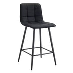 ModernLuxe Lot de 2 tabourets de bar Tabourets de comptoir Chaises de bar Chaises de salle à manger Tabourets de pub, marron/noir/blanc