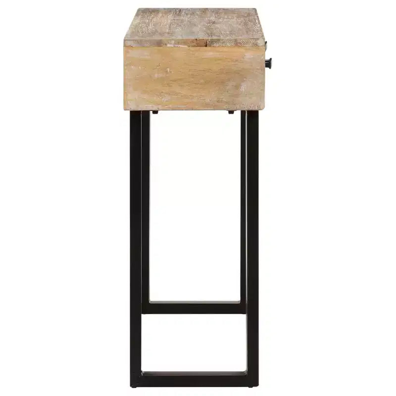 vidaXL Console Table 39,4x11,8x29,5 Bois de manguier massif