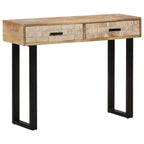 vidaXL Console Table 39,4x11,8x29,5 Bois de manguier massif