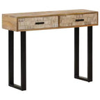 vidaXL Console Table 39,4x11,8x29,5 Bois de manguier massif