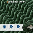 Sectional Sofa - L Shaped Boneless Cloud Couch with 67.5 Chaise, Reversible L/R Facing, No Assembly Required, Corduroy Fabric