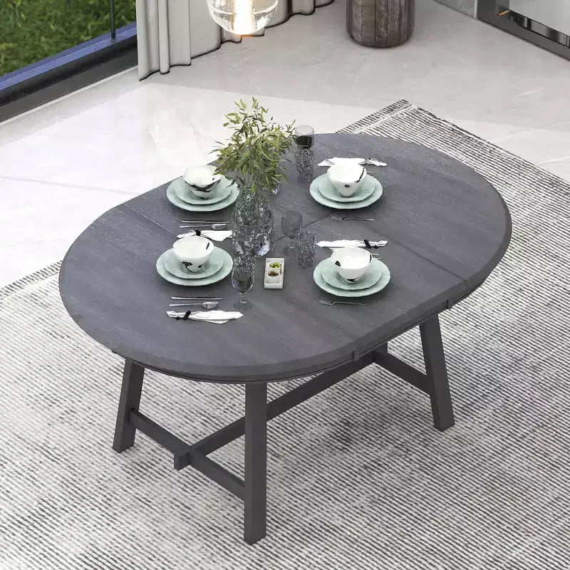 Table à manger extensible en bois Whisen Round