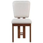 ModernLuxe Ensemble de salle à manger extensible 6 pièces pour 6 personnes, ensemble de salle à manger traditionnel avec table de cuisine, 4 chaises de salle à manger rembourrées et banc, Espresso+Beige