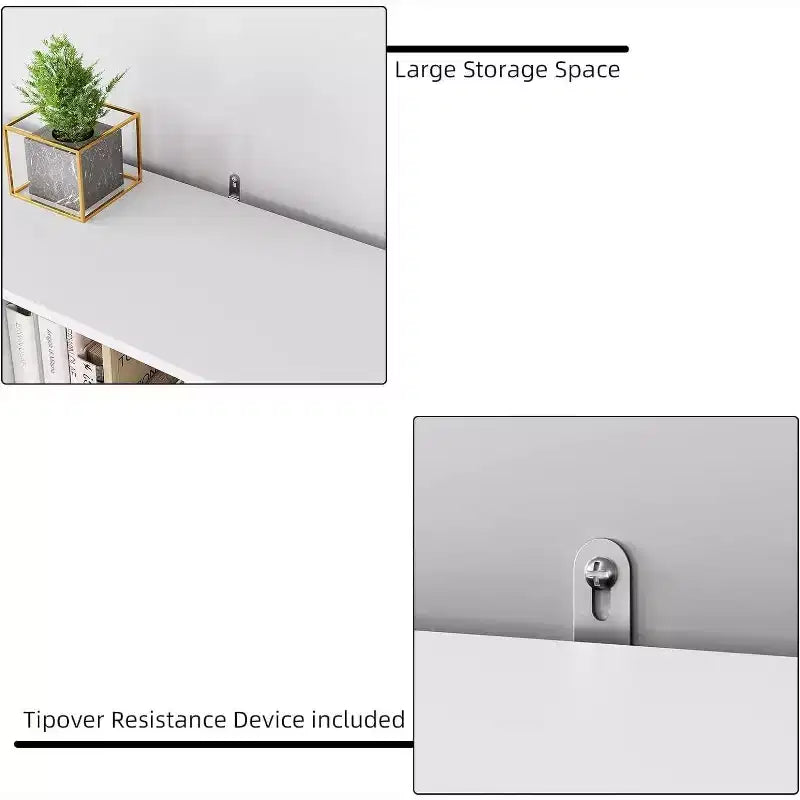 Organisateur de rangement Acekool à 9 cubes avec 2 tiroirs, bibliothèque blanche à 3 niveaux pour chambre d'enfant, salon, bureau et chambre à coucher