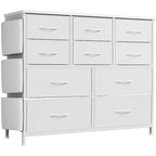 Commode à 10 tiroirs pour chambre à coucher, commode avec tiroirs en tissu, organisateur de commode pour placard, couloir, salon