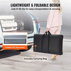 VEVOR Portable Tradeshow Podium Table, 35.43 x 19.29 x 37.01, Display Exhibition Counter Stand Booth Fair with Wall, Gray