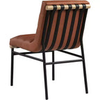 Meridian Furniture, Chaises de salle à manger Burke en cuir végétalien, Lot de 2