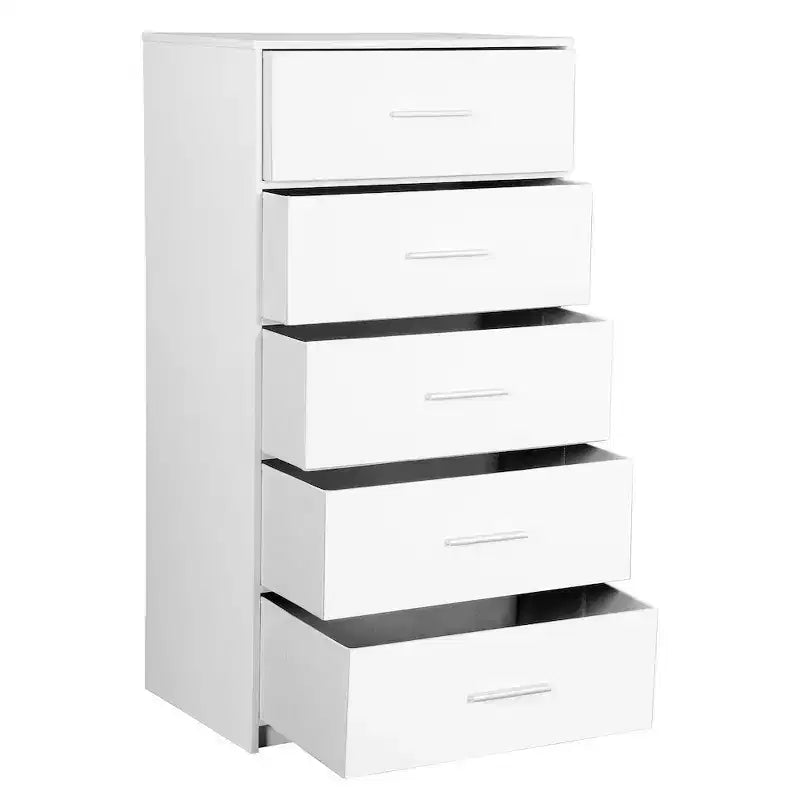 Techni Home, commode à 5 tiroirs avec grands tiroirs en tissu