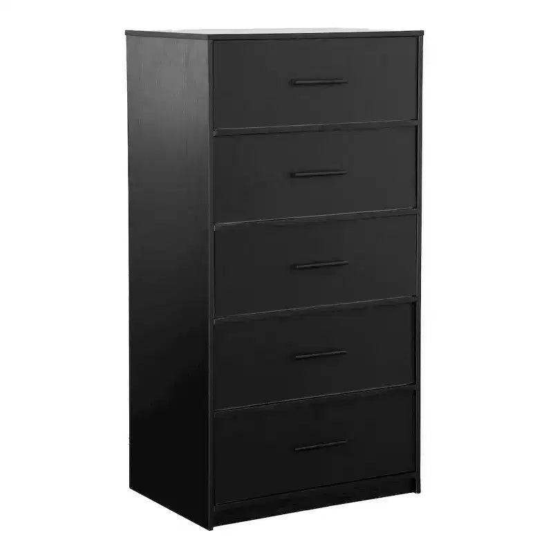 Techni Home, commode à 5 tiroirs avec grands tiroirs en tissu