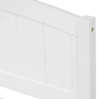 Lit plate-forme blanc double avec deux tiroirs, design moderne, espace de rangement supplémentaire