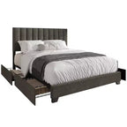 Lit rembourré avec rangement Olean de Home Design