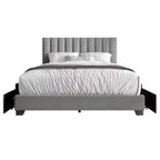 Lit rembourré avec rangement Olean de Home Design