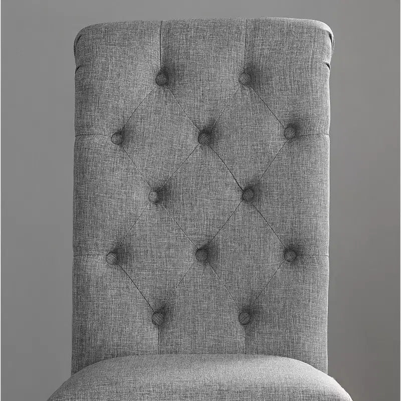 Okak Chaises de salle à manger modernes en bois massif avec dossier capitonné de luxe, lot de 2, chaises d'appoint rembourrées pour salon/salle à manger