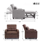 Karl Home |Canapé-lit simple de 89 cm de large