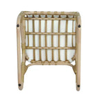 MAYEERTY Lot de 2 chaises de salle à manger d'extérieur en rotin PE avec coussin lavable pour jardin et terrasse