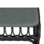 MAYEERTY Lot de 2 chaises de salle à manger d'extérieur en rotin PE avec coussin lavable en rotin gris pour patio et jardin