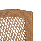 MAYEERTY Lot de 2 chaises d'appoint empilables Design KD Marron clair Peu encombrant pour cuisine et salle à manger