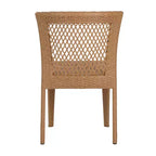 MAYEERTY Lot de 2 chaises d'appoint empilables Design KD Marron clair Peu encombrant pour cuisine et salle à manger