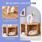Table basse hexagonale moderne en MDF Okak, conception multi-trous verticale avec rangement cubique géométrique, tables d'appoint pour salon et bureau