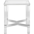 Suzanna Acrylic Accent Table - SFV2550B - Silver - Safavieh Couture