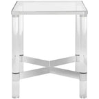 Suzanna Acrylic Accent Table - SFV2550B - Silver - Safavieh Couture