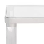 Suzanna Acrylic Accent Table - SFV2550B - Silver - Safavieh Couture