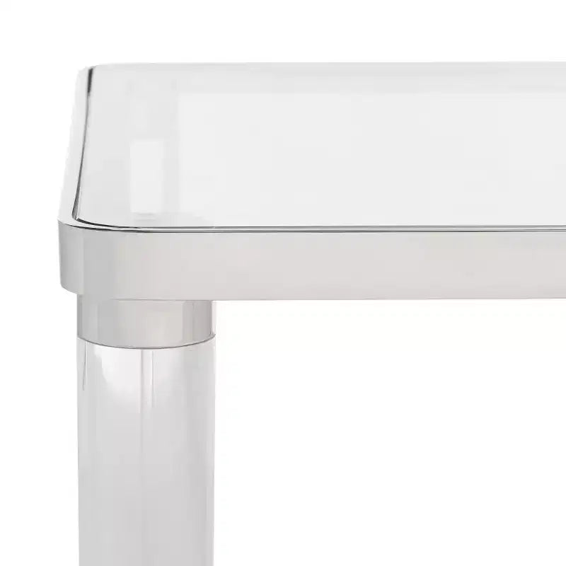 Suzanna Acrylic Accent Table - SFV2550B - Silver - Safavieh Couture