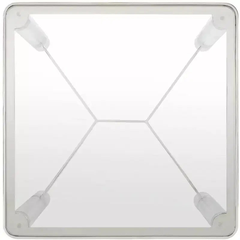 Suzanna Acrylic Accent Table - SFV2550B - Silver - Safavieh Couture