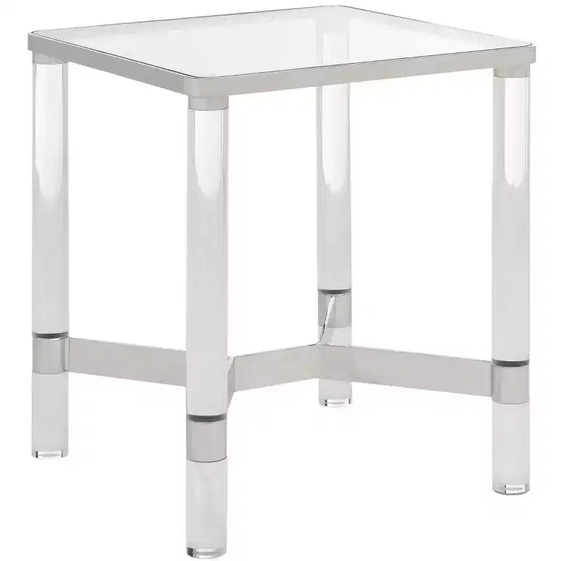 Suzanna Acrylic Accent Table - SFV2550B - Silver - Safavieh Couture
