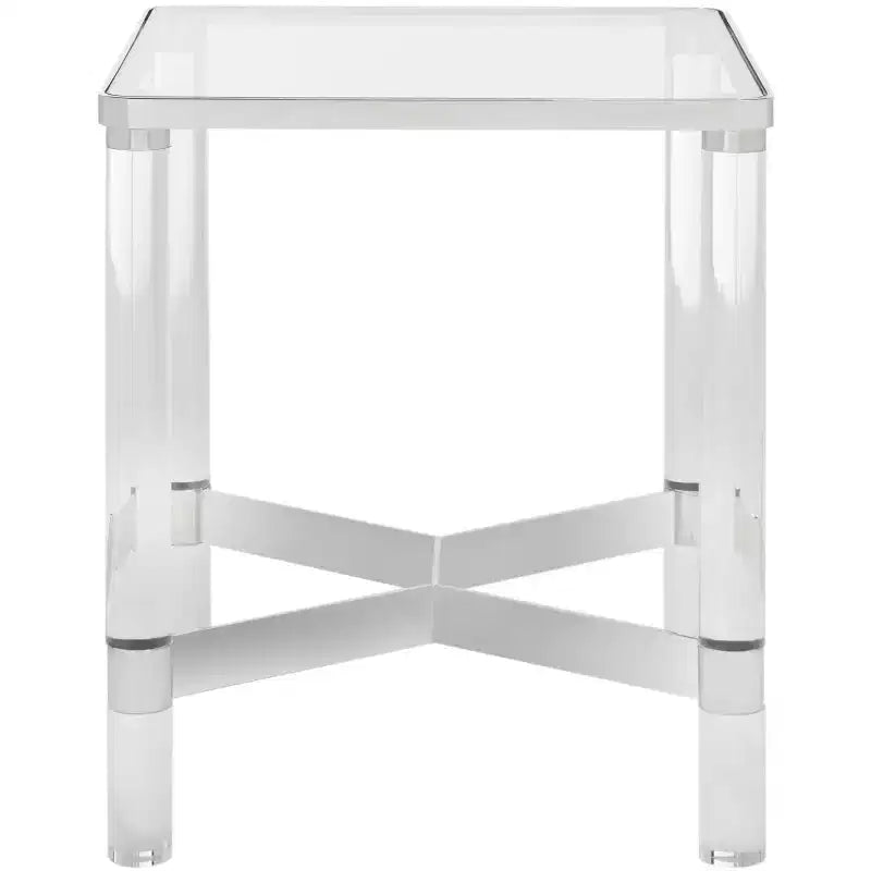 Suzanna Acrylic Accent Table - SFV2550B - Silver - Safavieh Couture
