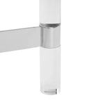 Suzanna Acrylic Accent Table - SFV2550B - Silver - Safavieh Couture