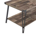 Table basse Probe Hues Modern Storage avec cadre métallique et étagère polyvalente