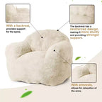 Pouf géant GustoWave pour chambre et salon, beige