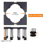 Unique Bargains 8 pieds solides Support de mini-réfrigérateur multifonctionnel et réglable