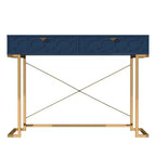 CLIHOME Table console/Bureau de 42 po moderne/contemporain avec 2 tiroirs