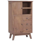 vidaXL Highboard 23.6x11.8x39.4 Solid Teak Wood