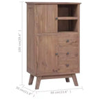 Bahut vidaXL 60x30x100 cm Bois de teck massif