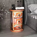 vidaXL Storage Cabinet Multicolored Reclaimed solid wood, Iron Small