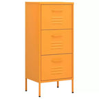vidaXL Storage Cabinet Mustard Yellow 16.7x13.8x40 Steel