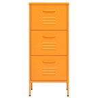 vidaXL Storage Cabinet Mustard Yellow 16.7x13.8x40 Steel