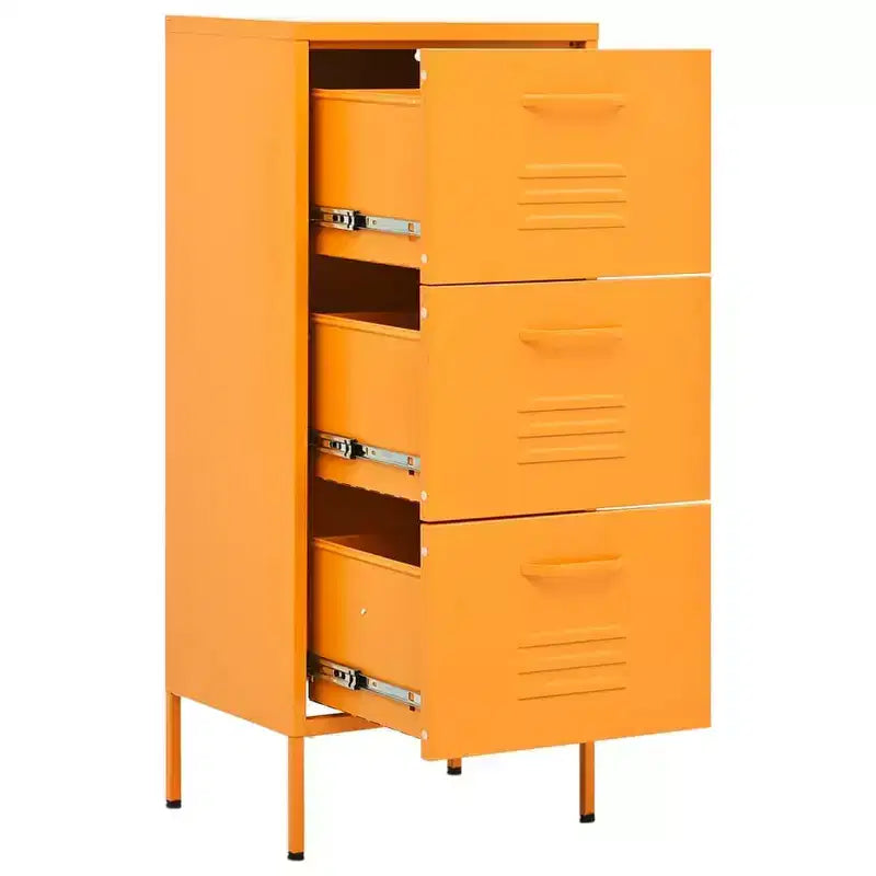 vidaXL Storage Cabinet Mustard Yellow 16.7x13.8x40 Steel