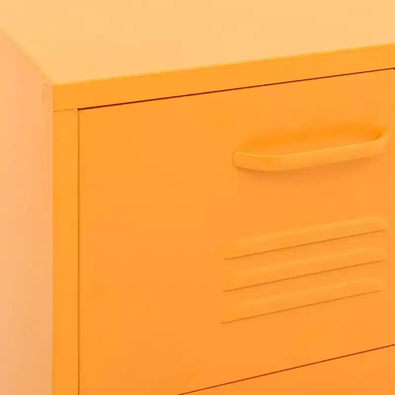vidaXL Storage Cabinet Mustard Yellow 16.7x13.8x40 Steel