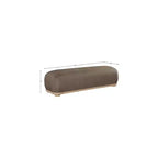 Meridian Furniture, Banc Calum en tissu chenille