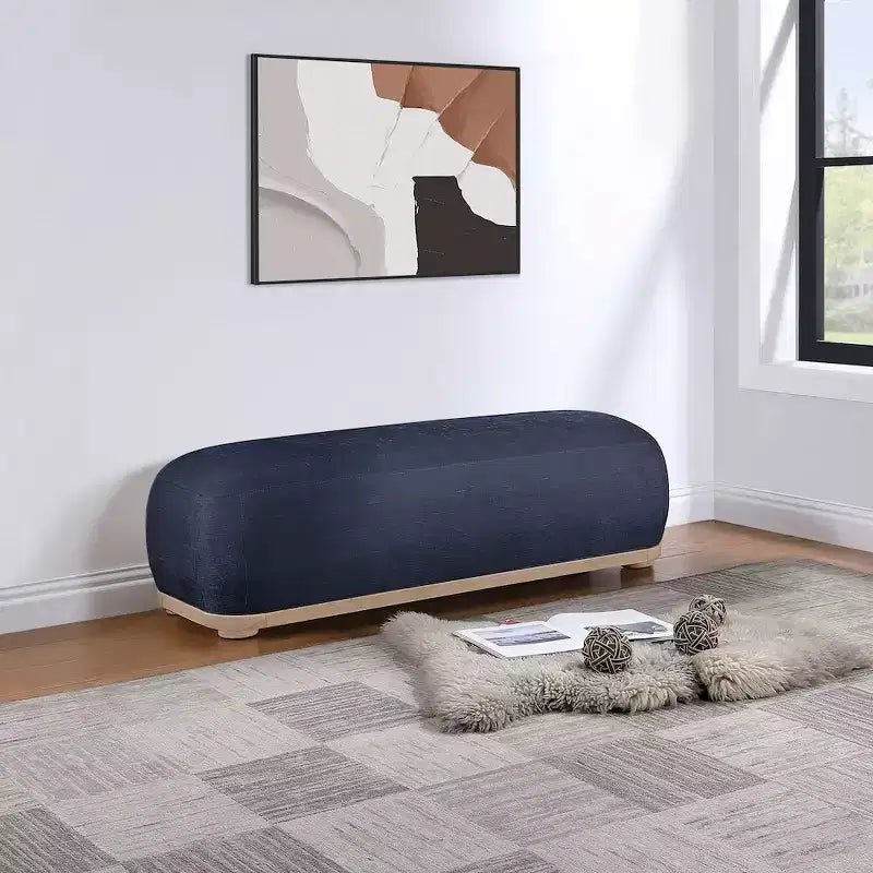 Meridian Furniture, Banc Calum en tissu chenille